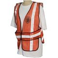 5-Point Break Mesh Fluorescent Orange Safety Vest